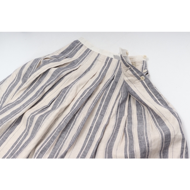 MARGARET HOWELL(マーガレットハウエル)のMHL. MARGARET HOWELLマーガレットハウエル APRON STRIPE SKIRTエプロンストライプスカート【LSKA55691】 レディースのスカート(その他)の商品写真