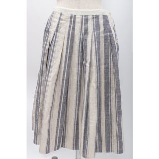 マーガレットハウエル(MARGARET HOWELL)のMHL. MARGARET HOWELLマーガレットハウエル APRON STRIPE SKIRTエプロンストライプスカート【LSKA55691】(その他)