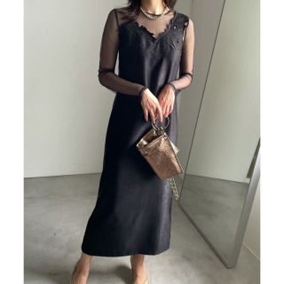 アメリヴィンテージ(Ameri VINTAGE)のAMERI UND RENEE CUTWORK DRESS(ロングワンピース/マキシワンピース)