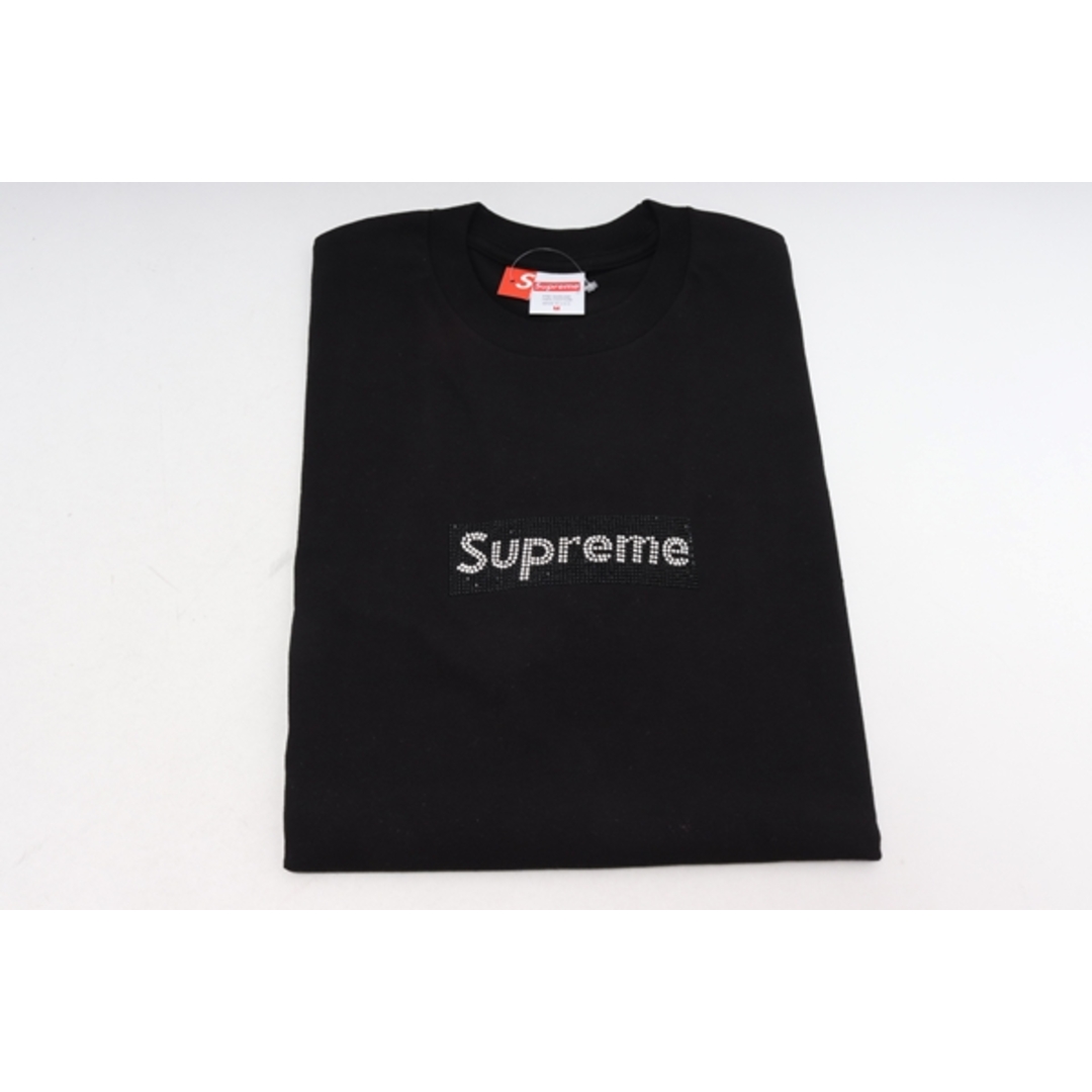 Supreme Swarovski Box Logo Tee 黒 S 25th