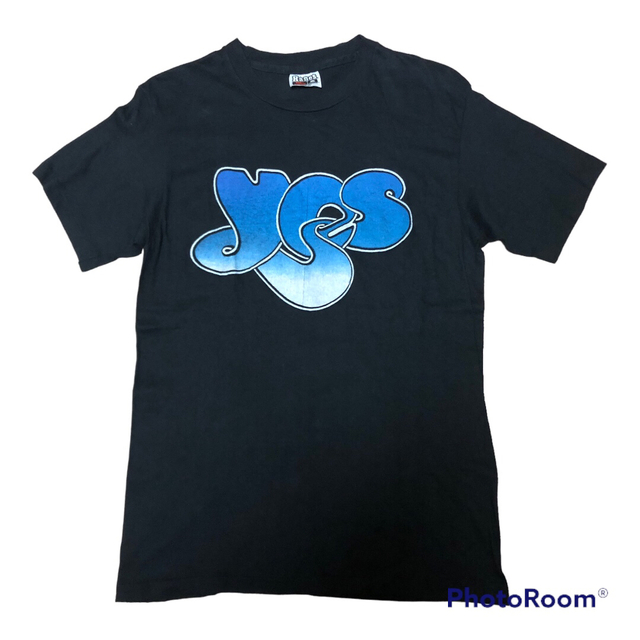 希少 80s USA製 yes バンド ロゴ Tシャツ M HANES