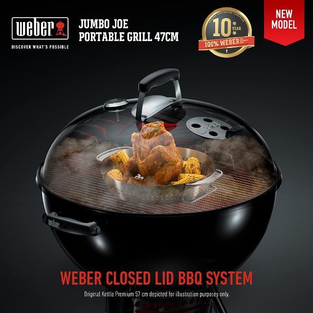 【特価商品】ウェーバーWeber バーベキュー コンロ 直径47cm ジャンボジ 4