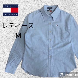 トミーヒルフィガー(TOMMY HILFIGER)のトミーヒルフィガー　長袖シャツ　レディース　Mサイズ(シャツ/ブラウス(長袖/七分))