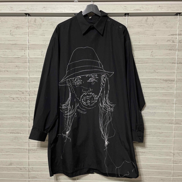 朝倉デザイン Yohji yamamoto POUR HOMME  長袖シャツ着丈95㎝