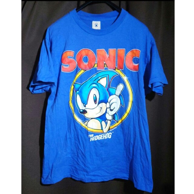 ソニック・ザ・ヘッジホッグのレア入手困難Tシャツ ・USA製・サイズL