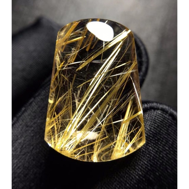国産原料100% 【天然】タイチンクオーツ ルース 42*19.7*9.6mm14.7g