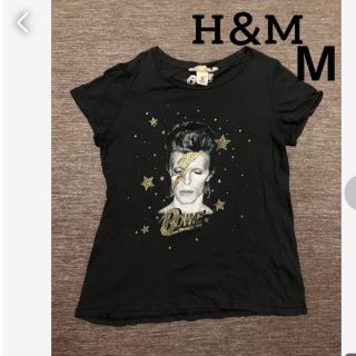 エイチアンドエム(H&M)の星柄.ロゴ入り半袖トップス　カジュアル.ユニクロ.GU.EMODA(Tシャツ(半袖/袖なし))