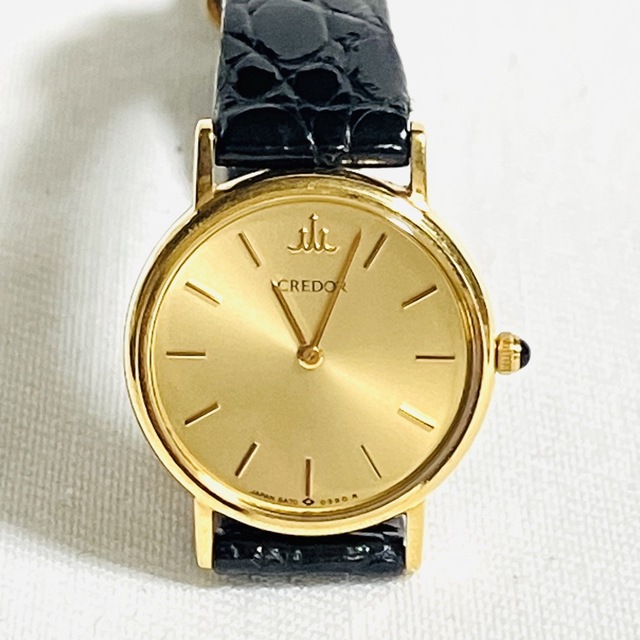オンライン特価 セイコー クレドール 18KT レディース腕時計 金無垢