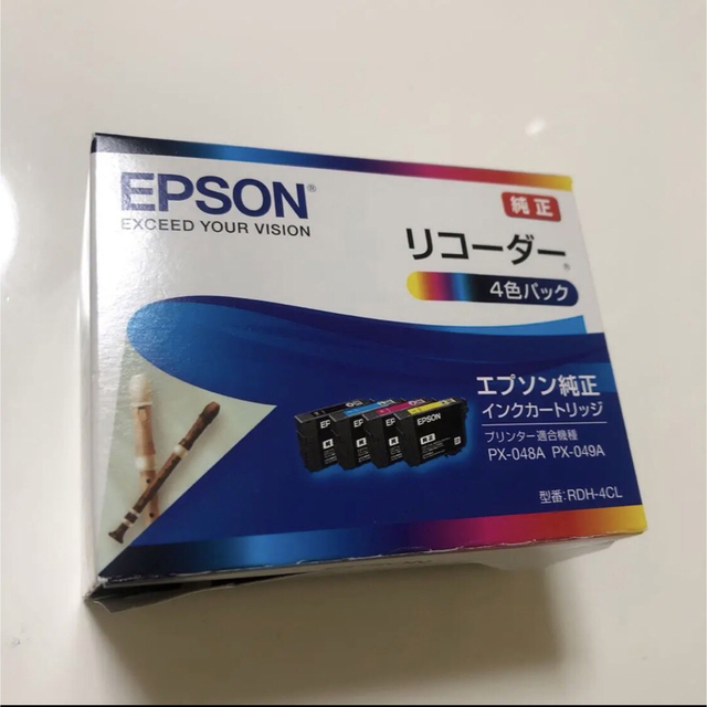 EPSON(エプソン)のエプソン 純正 インクカートリッジ リコーダー RDH- 4色 スマホ/家電/カメラのPC/タブレット(PC周辺機器)の商品写真