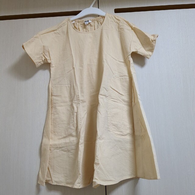 UNIQLO(ユニクロ)のユニクロU　キッズシアサッカーワンピース　110cm キッズ/ベビー/マタニティのキッズ服女の子用(90cm~)(ワンピース)の商品写真