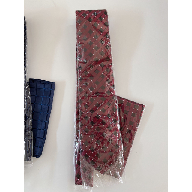 HISDERN ネクタイ　ハンカチ　3セット メンズのファッション小物(ネクタイ)の商品写真