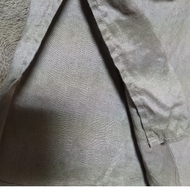 MUJI (無印良品)(ムジルシリョウヒン)の無印良品　フレンチリネン洗いざらしワイドシャツ レディースのトップス(シャツ/ブラウス(長袖/七分))の商品写真