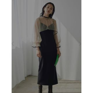 アメリヴィンテージ(Ameri VINTAGE)の【在庫切れ商品】Ameri VINTAGE ドレス　BLACK Sサイズ(ロングドレス)