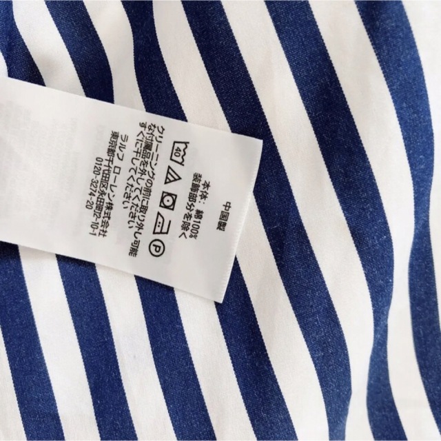 完売 RALPH LAUREN ラルフローレン ストライプ シャツ ワンピース