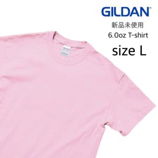 ギルタン(GILDAN)の【ギルダン】新品未使用 ウルトラコットン 6oz 無地 半袖Tシャツ ピンク L(Tシャツ/カットソー(半袖/袖なし))