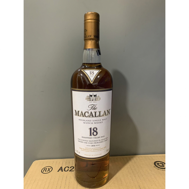 衝撃特価 MACALLANマッカラン 18年シェリーオークカスク201643%700ml