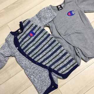 チャンピオン(Champion)のチャンピオン ロンパース 2枚セット 50 60 70 サイズ (ロンパース)