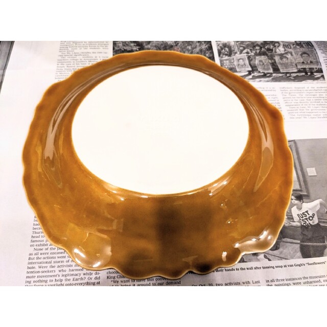♥♣新品未使用!額縁風カレー皿3枚セット(ブルーグレー)