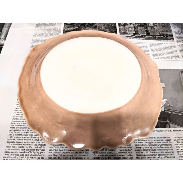 ♥♣新品未使用!額縁風カレー皿3枚セット(ブルーグレー)