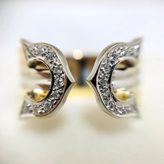 専用！　　750 18金 ダイヤ スリーカラー デザイン ゴールド リング レディースのアクセサリー(リング(指輪))の商品写真