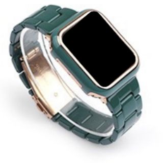 Apple Watch アップル ウォッチ プラスチック バンド グリーン(ベルト)