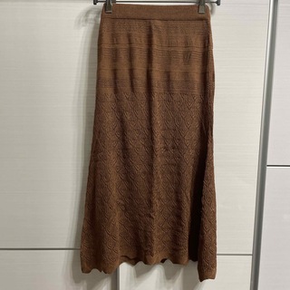 ロペピクニック スカート 38 透かし編みニット スカート