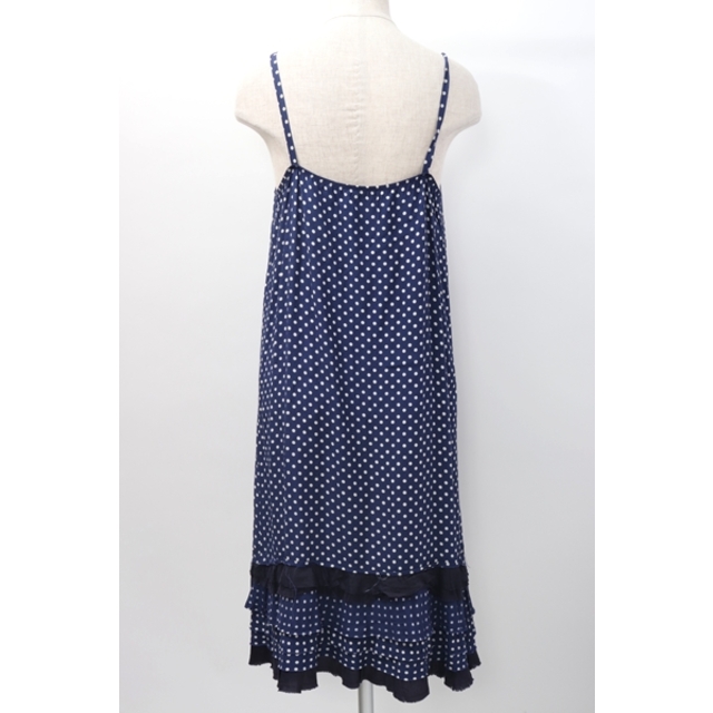tricot COMME des GARCONSトリココムデギャルソン ドット水玉フリル裾キャミワンピース【LOPA60113】