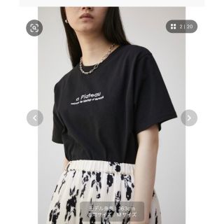 アズールバイマウジー(AZUL by moussy)のエンブロイダリーペティートロゴT(Tシャツ/カットソー(半袖/袖なし))