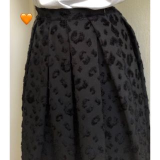 デイシー(deicy)のdeicy leopard black skirt(ひざ丈スカート)