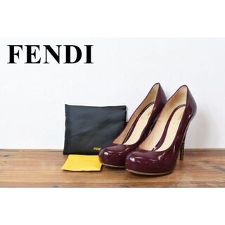 フェンディ(FENDI)のAL AR0011 高級 近年モデル 美品 FENDI フェンディ FF 総柄(ハイヒール/パンプス)