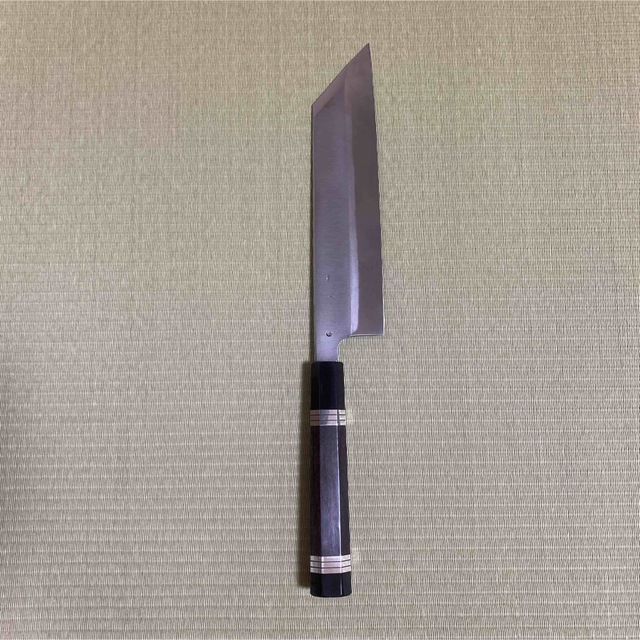 本焼 切付け型 ムキモノ 薄刃 包丁 和包丁 刃紋あり 黒檀八角柄 刃物