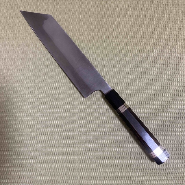 本焼 切付け型 ムキモノ 薄刃 包丁 和包丁 刃紋あり 黒檀八角柄 刃物