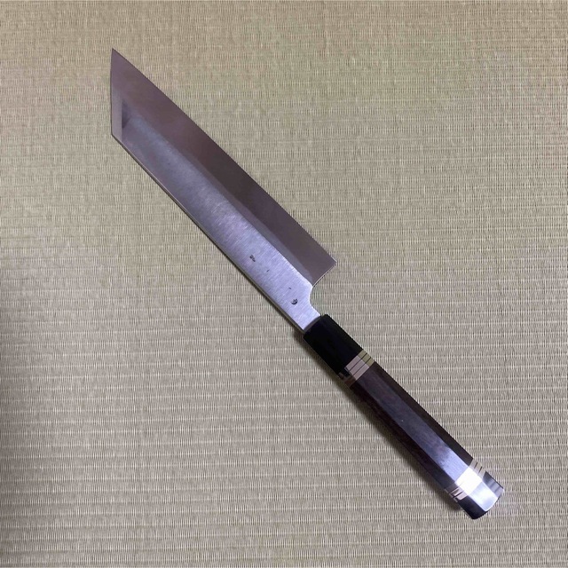 本焼 切付け型 ムキモノ 薄刃 包丁 和包丁 刃紋あり 黒檀八角柄 刃物