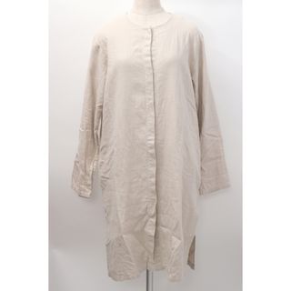 エヴァムエヴァ(evam eva)のevam evaエヴァムエヴァ linen slit shirt robeノーカラーシャツローブワンピース【LOPA60623】(その他)