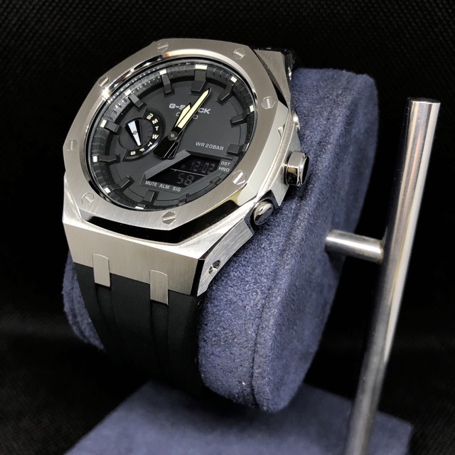 G-SHOCK(ジーショック)のGA-2100本体付き ラバーベルトセット カシオーク カスタム Gショック メンズの時計(腕時計(アナログ))の商品写真