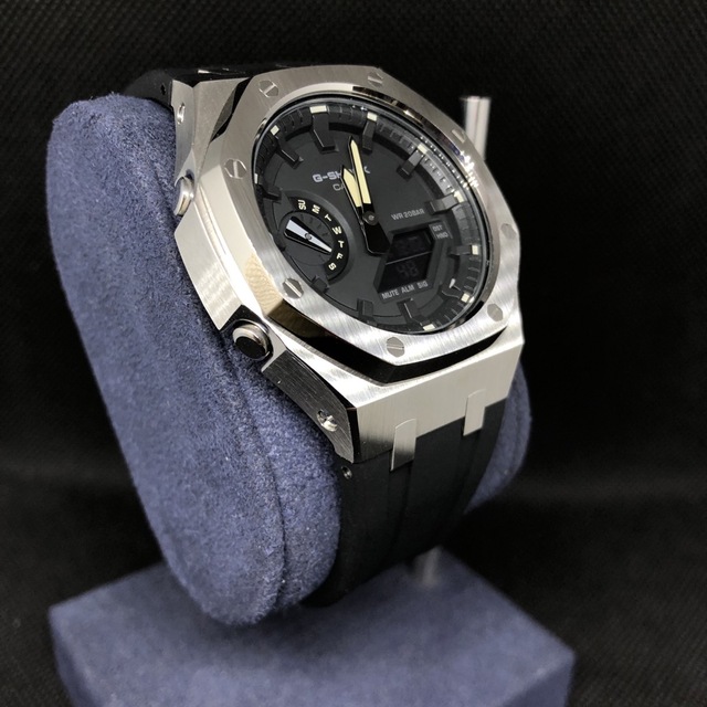 G-SHOCK(ジーショック)のGA-2100本体付き ラバーベルトセット カシオーク カスタム Gショック メンズの時計(腕時計(アナログ))の商品写真