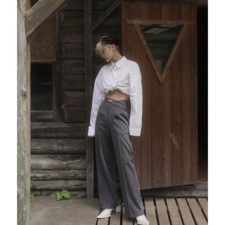 バブルス(Bubbles)のdouble belt asymmetry pants meltthelady(カジュアルパンツ)