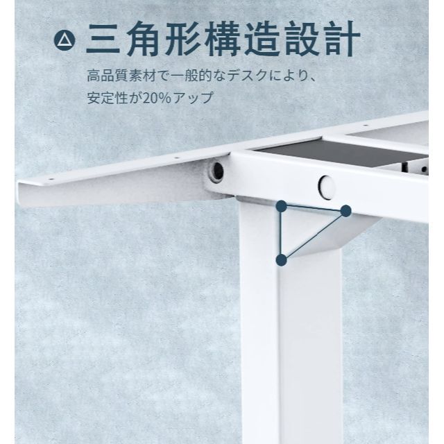 買 【色: ２段階ホワイト】Maidesite T2 Pro 電動昇降デスク パソコ オフィス/パソコンデスク TRU-SEALS