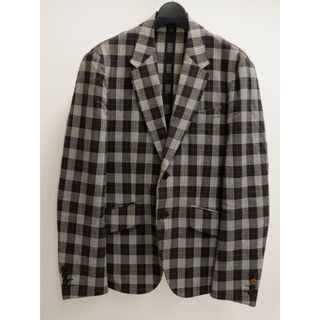 ポールスミス(Paul Smith)のPS PAUL SMITHポールスミス コットンリネンシアサッカー調チェックジャケット【MJKA62817】(その他)