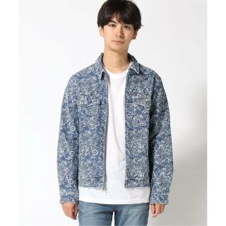 ゲス(GUESS)の【ブルー(F7IG)】(M)Cadet Trucker Jacket(Gジャン/デニムジャケット)