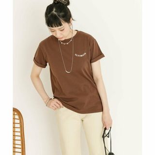 アーバンリサーチラボ(UR Lab.)の【BROWN】ロゴプリントTシャツ(カットソー(長袖/七分))