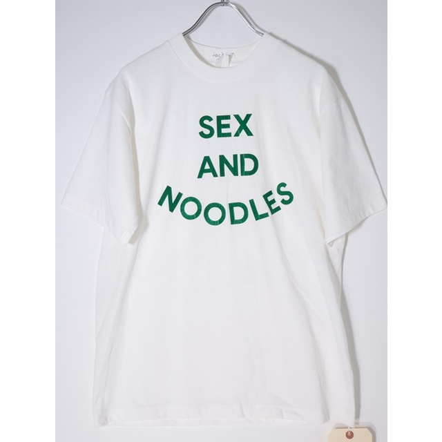 ジャクソンマティスJACKSON MATISSE 2021SS SEX AND NOODLESフェルトプリントTシャツ新品【MTSA63802】