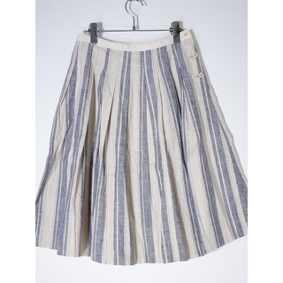 マーガレットハウエル(MARGARET HOWELL)のMHL. MARGARET HOWELLマーガレットハウエル APRON STRIPE SKIRTエプロンストライプスカート【LSKA64404】(その他)