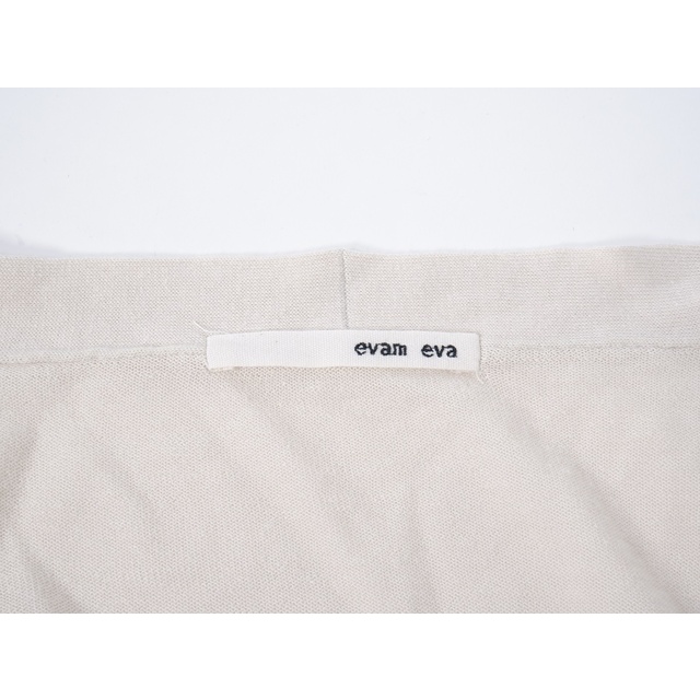 evam eva(エヴァムエヴァ)のevam evaエヴァムエヴァ cotton linen cardiganコットンリネン羽織ニットカーディガン【LKNA64619】 レディースのトップス(ニット/セーター)の商品写真