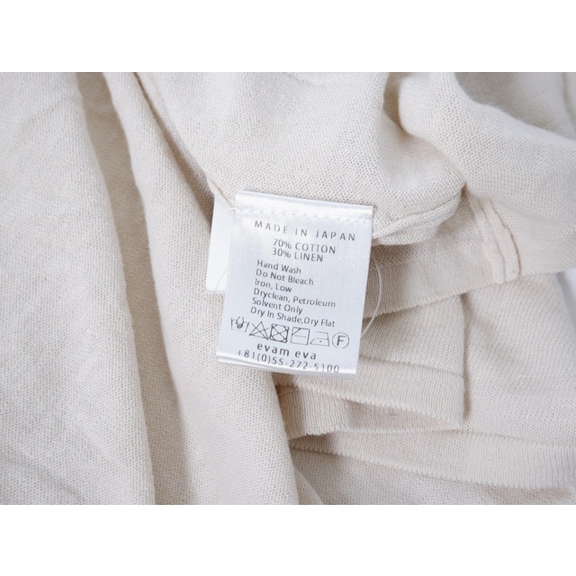 evam evaエヴァムエヴァ cotton linen cardiganコットンリネン羽織ニットカーディガン【LKNA64619】 4