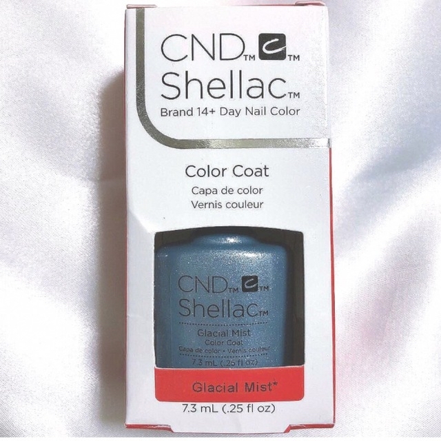 SHELLAC(シェラック)の新品未開封 CND シェラック uv カラーコート 水色 ラメ ホログラム コスメ/美容のネイル(カラージェル)の商品写真