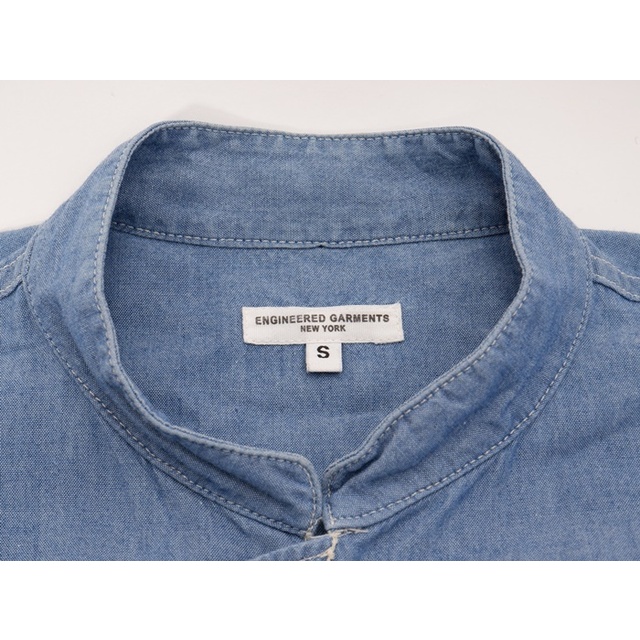 Engineered Garments(エンジニアードガーメンツ)のEngineered Garmentsエンジニアードガーメンツ Dayton Shirt - Cone Chambrayバンドカラーシャンブレーシャツジャケット【MSHA67247】 メンズのトップス(その他)の商品写真