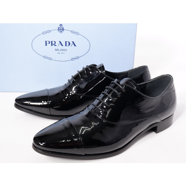 靴/シューズプラダPRADA 2017国内正規品パテント エナメルシューズ新品【LFWA67143】