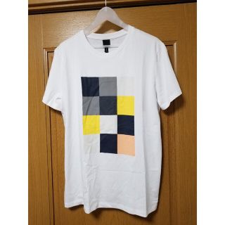 エイチアンドエム(H&M)の【新品】H&M　エイチアンドエム　Tシャツ　白　M　ボックスプリント(Tシャツ/カットソー(半袖/袖なし))