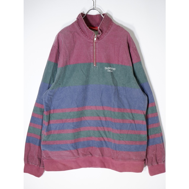 Supreme(シュプリーム)のSUPREMEシュプリーム 2016SS Print Stripe Half Zip Sweatボーダーハーフジップスウェット【MTSA68175】 メンズのトップス(その他)の商品写真